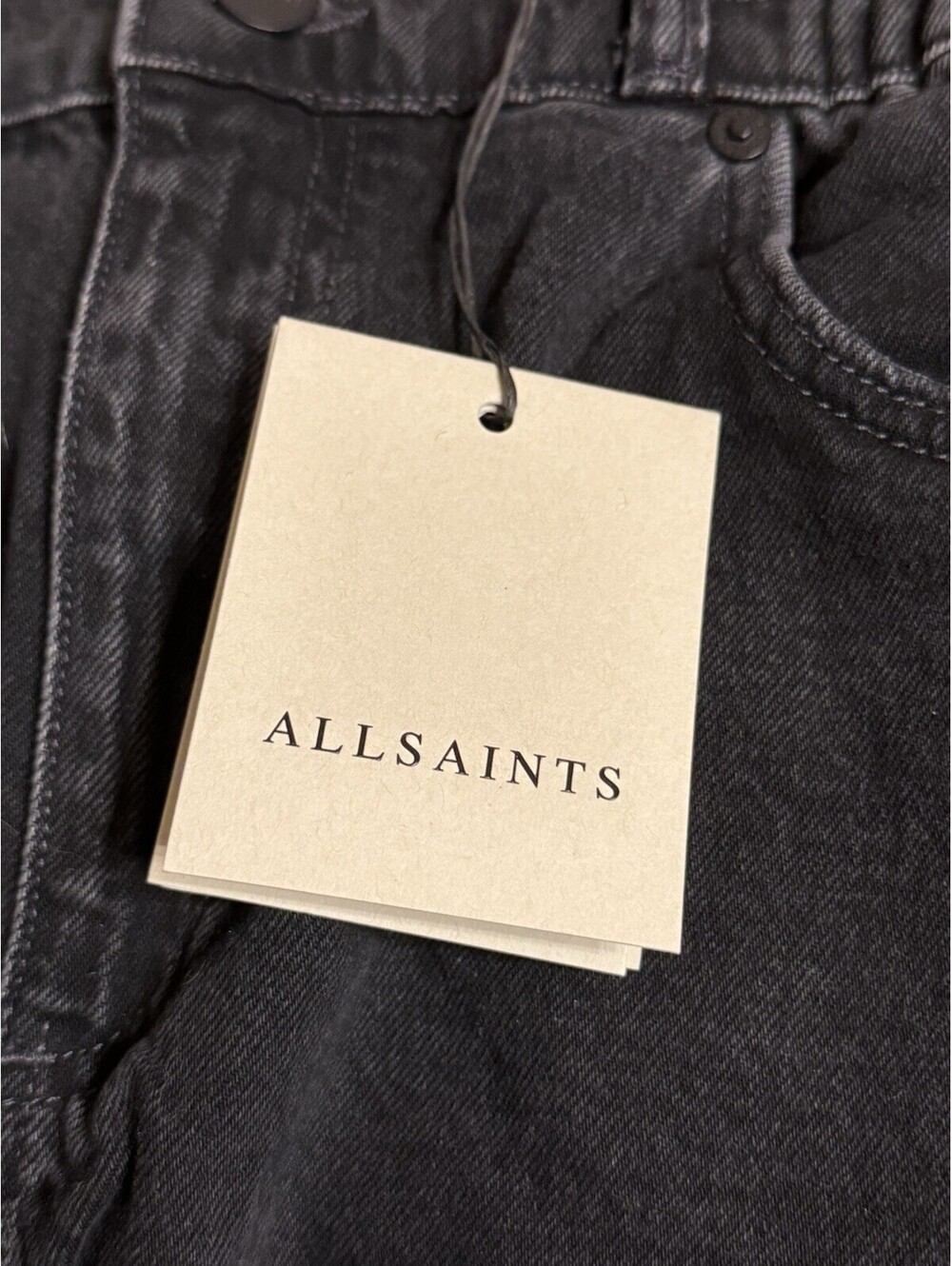 ALLSAINTS Daisy Mae Tapered Jeans in Washed Black Women’s US Size 8 $229 - Picture 12 of 16